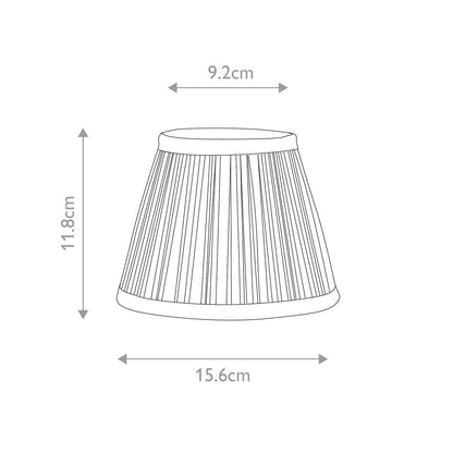 Elstead Clip Shades Pantalla Vela Plisada de Gasa Gris