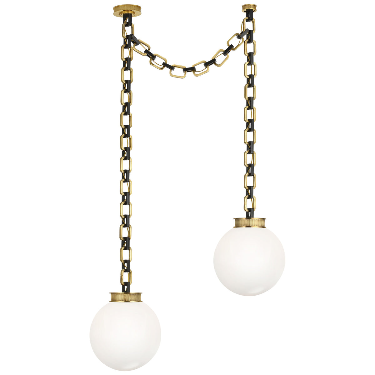 Visual Comfort Bellamy Llum Penjant de Cadena de 2 Focus