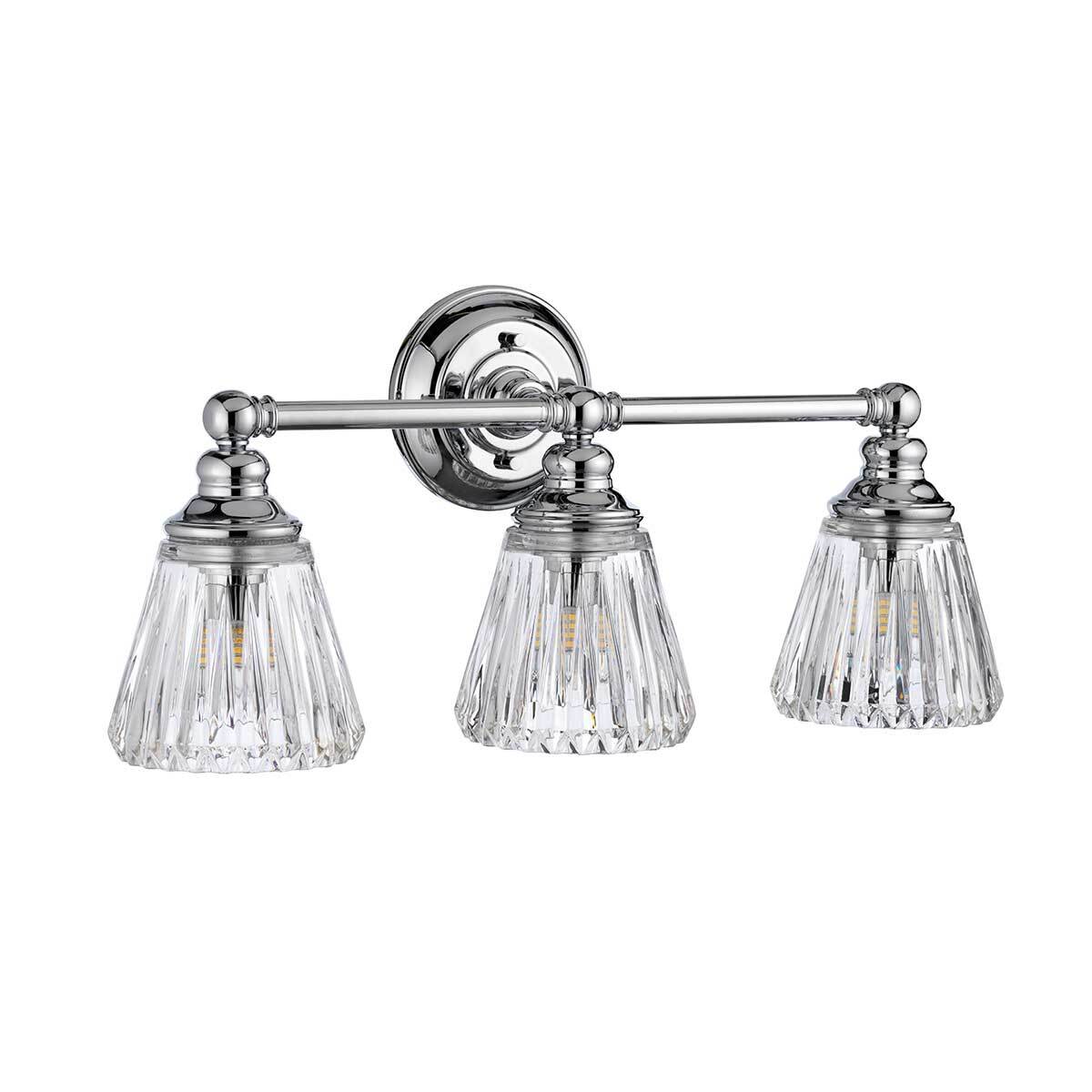 Quintiesse Keynes 3-Light Bathroom Wall Light