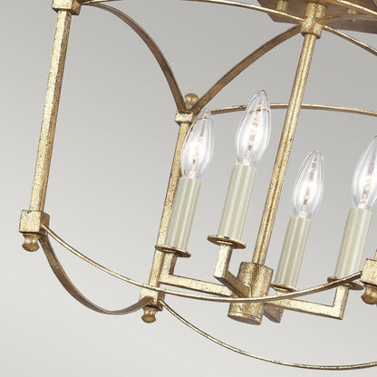 Quintiesse Thayer 4-Light Semi-Flush Ceiling Light