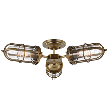 Quintiesse Urban Restoration Plafón Semiencastrado de 3 Luces