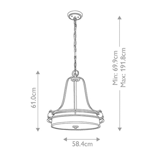 Elstead Uptown Gotham Pendant