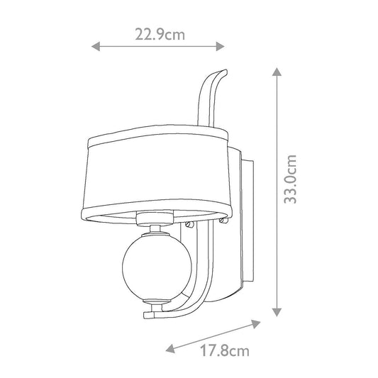 Elstead Gotham 1 Light Aplique de Pared